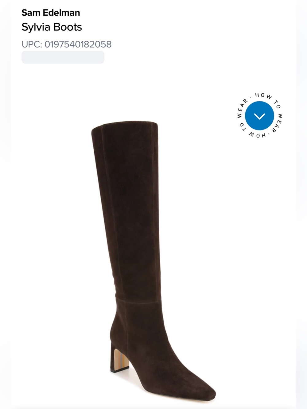 Sam Edelman Sylvia Over-the-Knee Suede Boots in Dark Brown